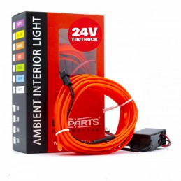 LED svÄtlovodnĂ˝ pĂĄsek 3m (ÄervenĂ˝) 24V